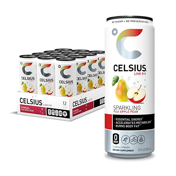 Celsius Energy Drink - Sparkling Essential Fitness Drink - 12x355ml