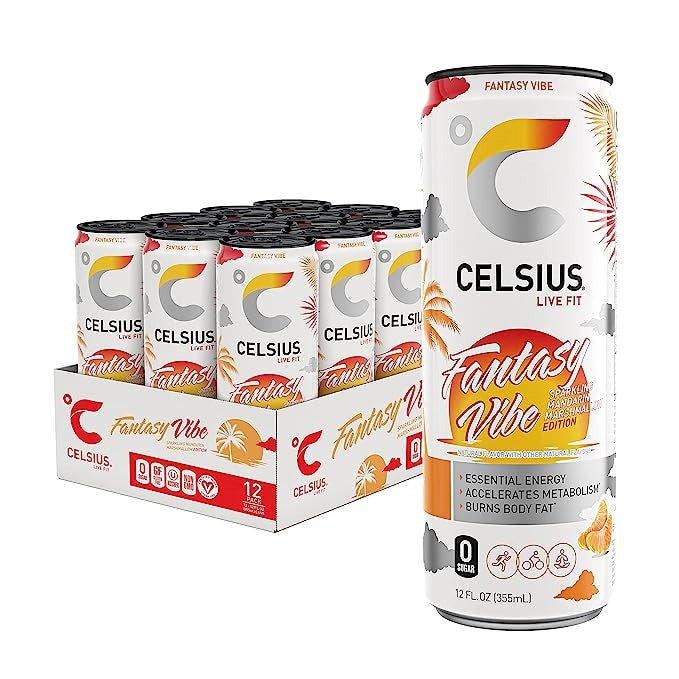 Celsius Energy Drink - Sparkling Essential Fitness Drink - 12x355ml