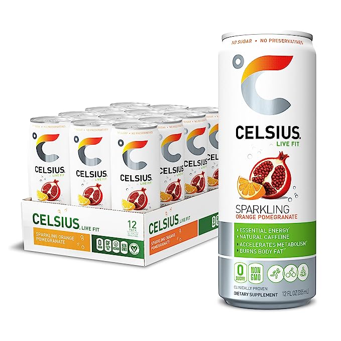Celsius Energy Drink - Sparkling Essential Fitness Drink - 12x355ml