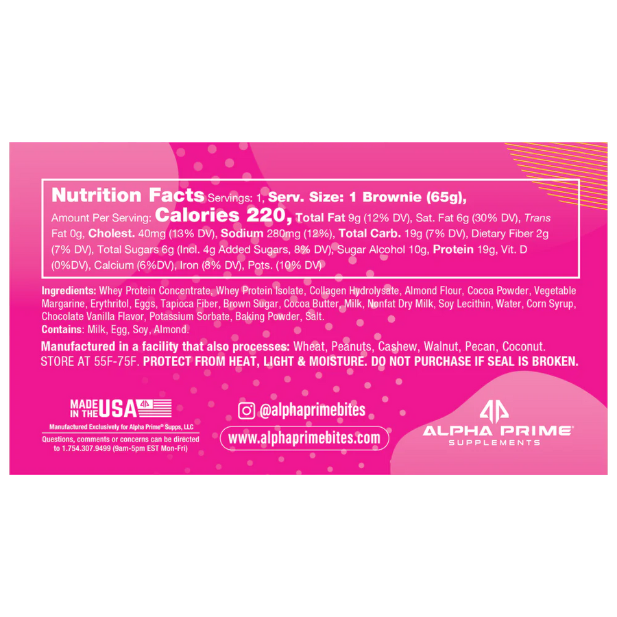Prime Bites - Protein Brownie - Box 12