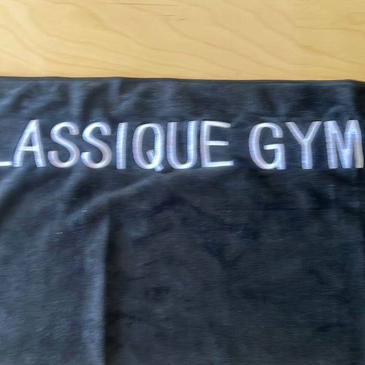 Serviette gym noir