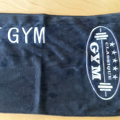 Serviette gym noir