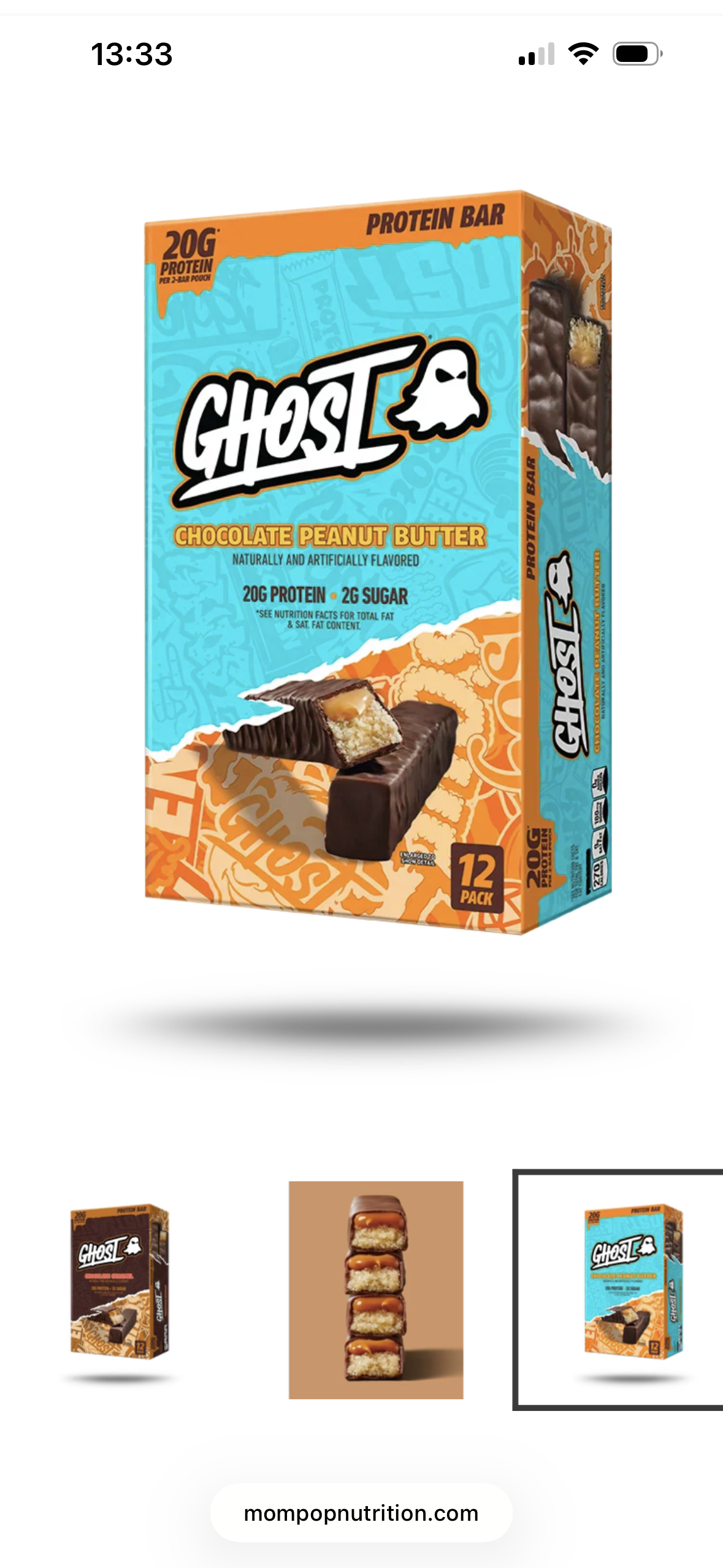 Ghost protein bar