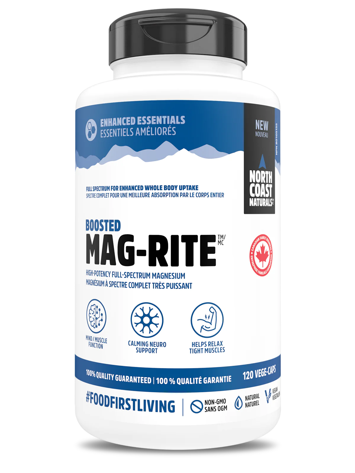 North Coast Naturals - Boosted MagRite - 120 VCaps