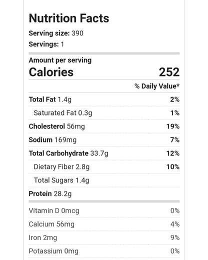 Hulk Meal - Spicy fish- 400g