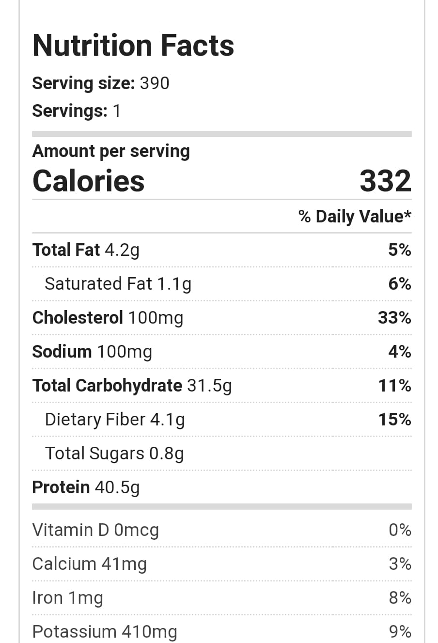 Hulk Meal - Classic Chicken - 390g