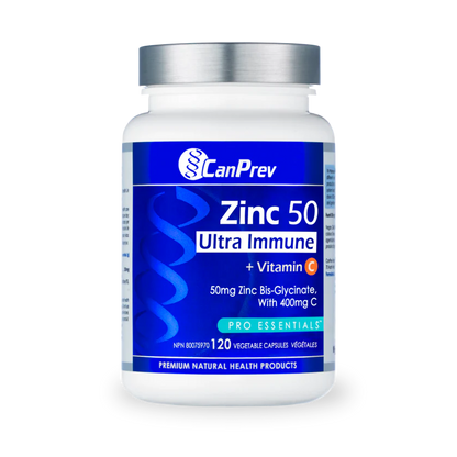 CanPrev - Zinc 50 Ultra Immune + Vitamin C - 120Vcaps