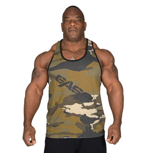 Gasp Vintage T-Back Green Camo