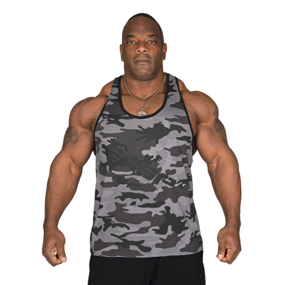 Gasp Vintage T-Back Grey Camo