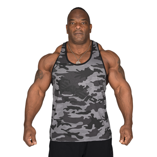 Gasp Vintage T-Back Grey Camo