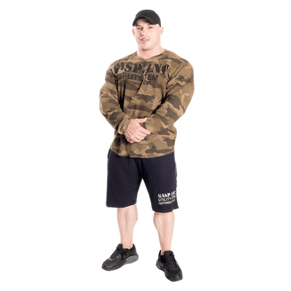 Gasp Thermal Gym Sweater Green Camoprint