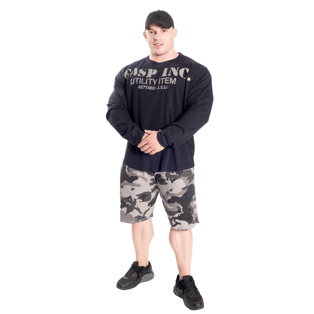 Gasp Thermal Gym Sweater Asphalt
