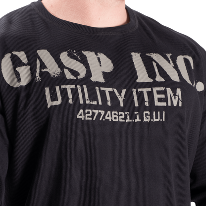 Gasp Thermal Gym Sweater Asphalt