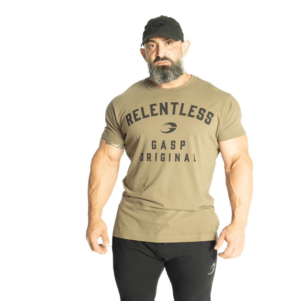 Gasp Relentless Skull Tee Washed Green