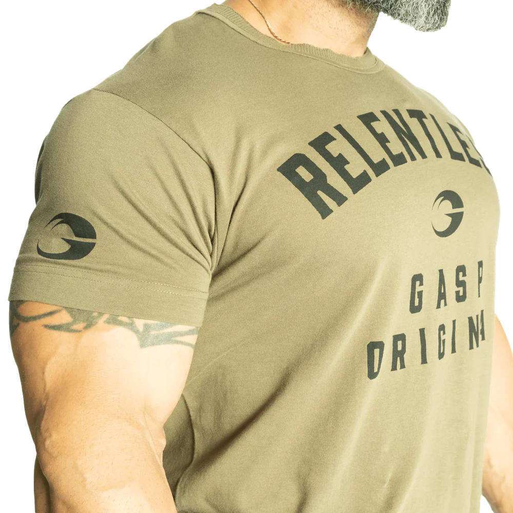 Gasp Relentless Skull Tee Washed Green