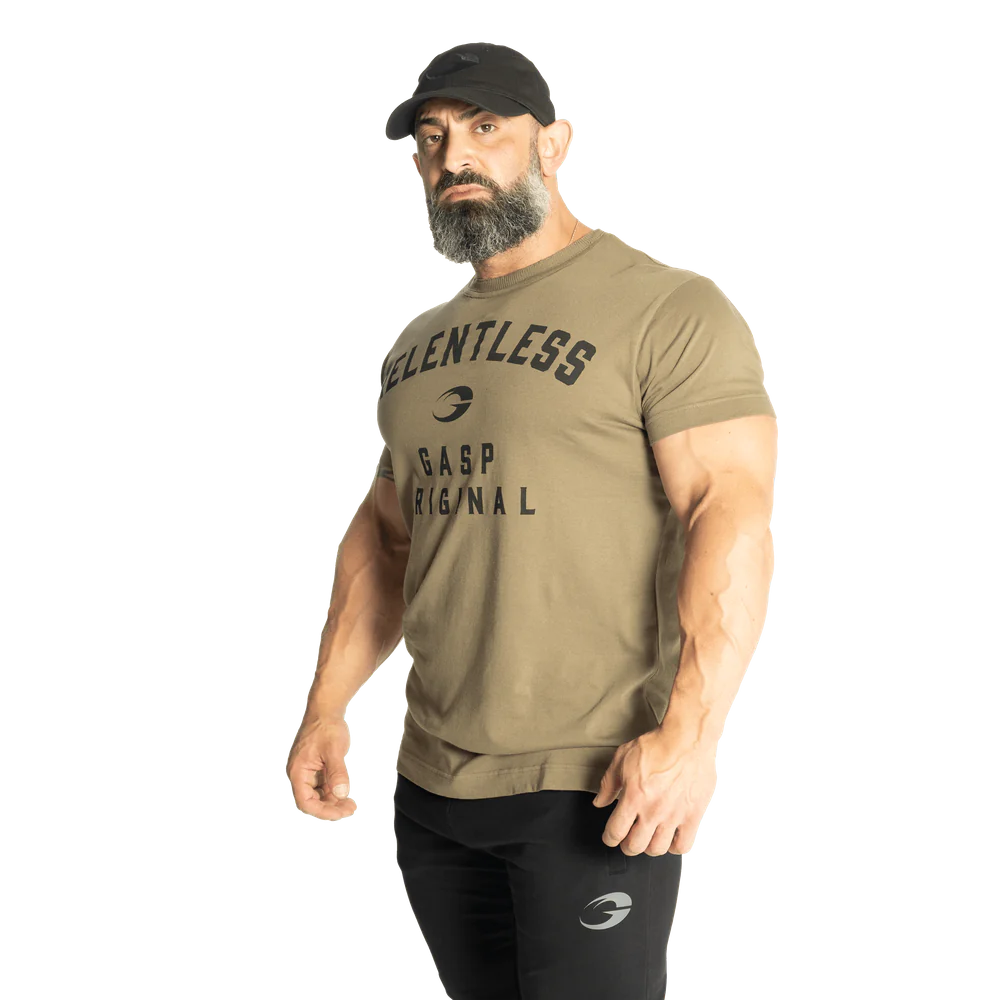 Gasp Relentless Skull Tee Washed Green