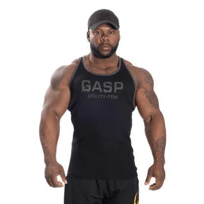 Gasp Ribbed T-Back Black