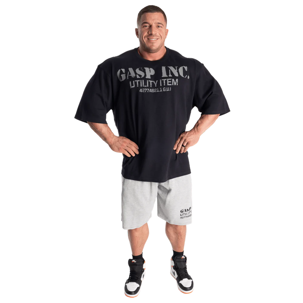 Gasp Iron Thermal Tee Asphalt