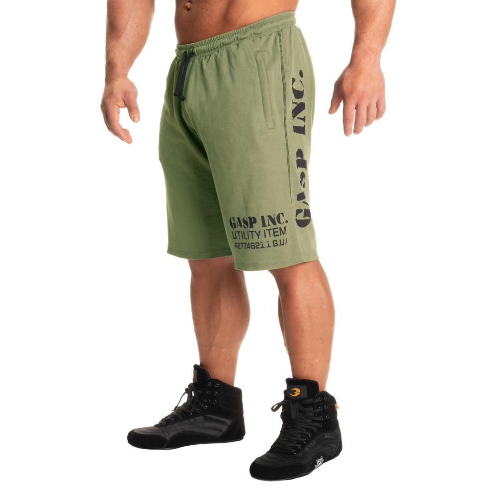 Gasp Thermal Shorts Washed Green