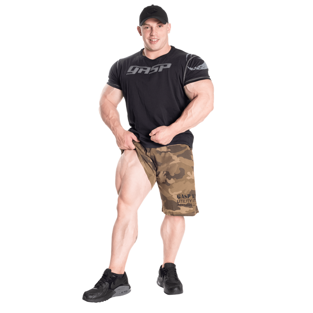 Gasp Thermal Shorts Green Camoprint