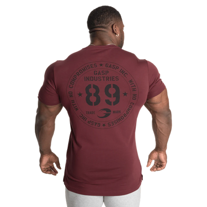 Gasp 89 Classic Tapered Tee Maroon