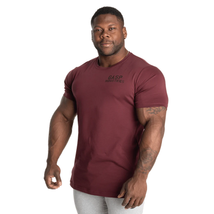 Gasp 89 Classic Tapered Tee Maroon