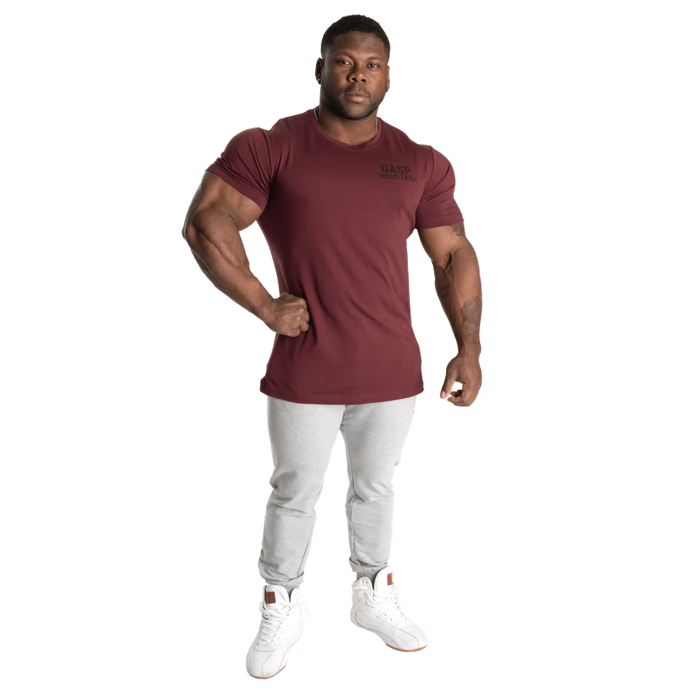 Gasp 89 Classic Tapered Tee Maroon