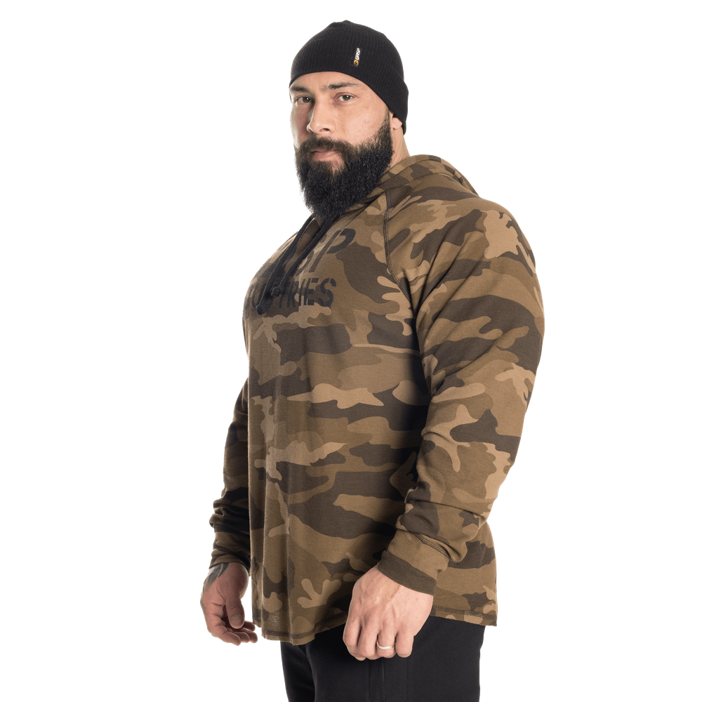 Gasp LS Thermal Hoodie Green Camoprint