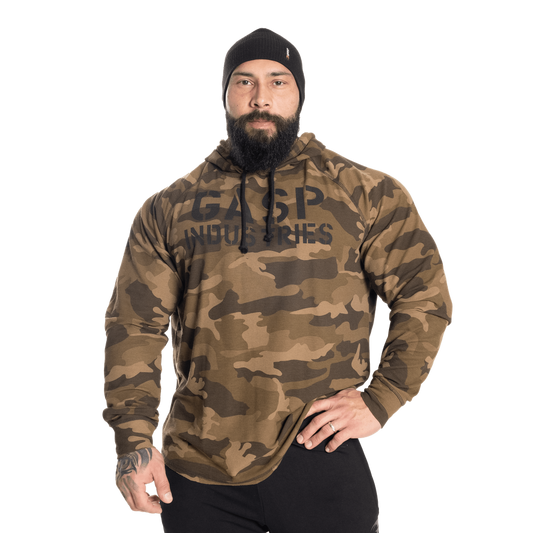 Gasp LS Thermal Hoodie Green Camoprint
