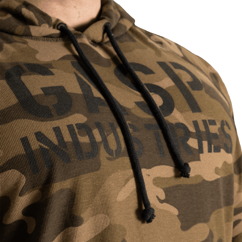 Gasp LS Thermal Hoodie Green Camoprint