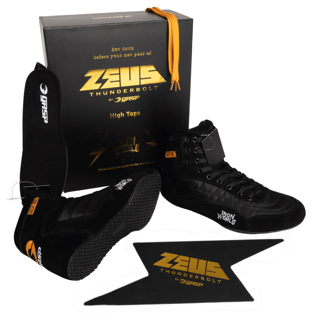 Gasp Zeus Thunderbolt Hi Tops Black