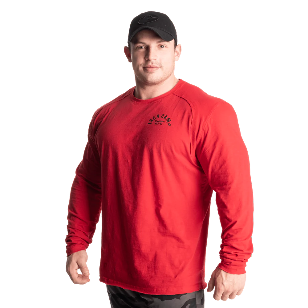 Gasp Throwback LS Tee Chili Red