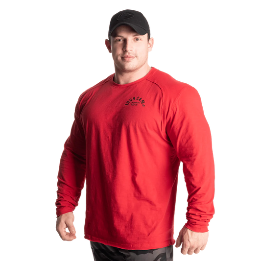 Gasp Throwback LS Tee Chili Red