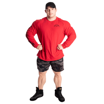 Gasp Throwback LS Tee Chili Red