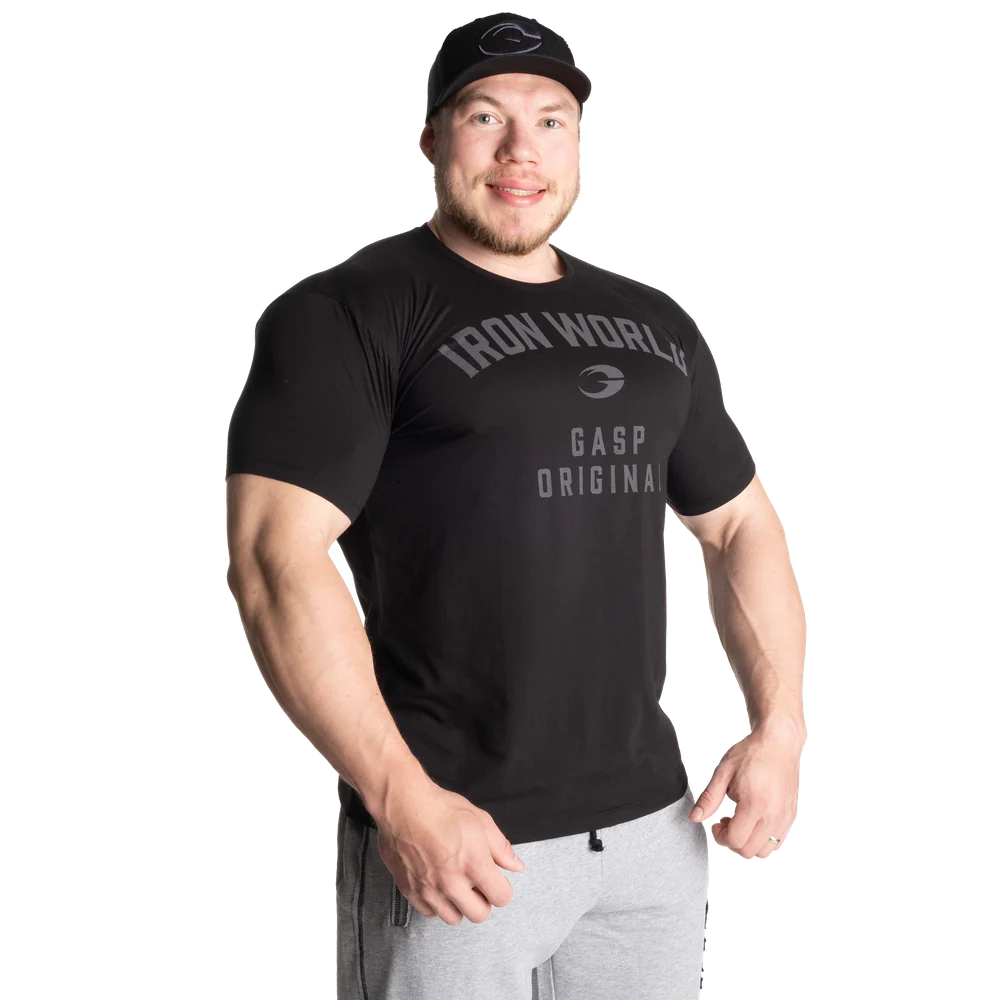 Gasp Atlas Tee Iron World Black