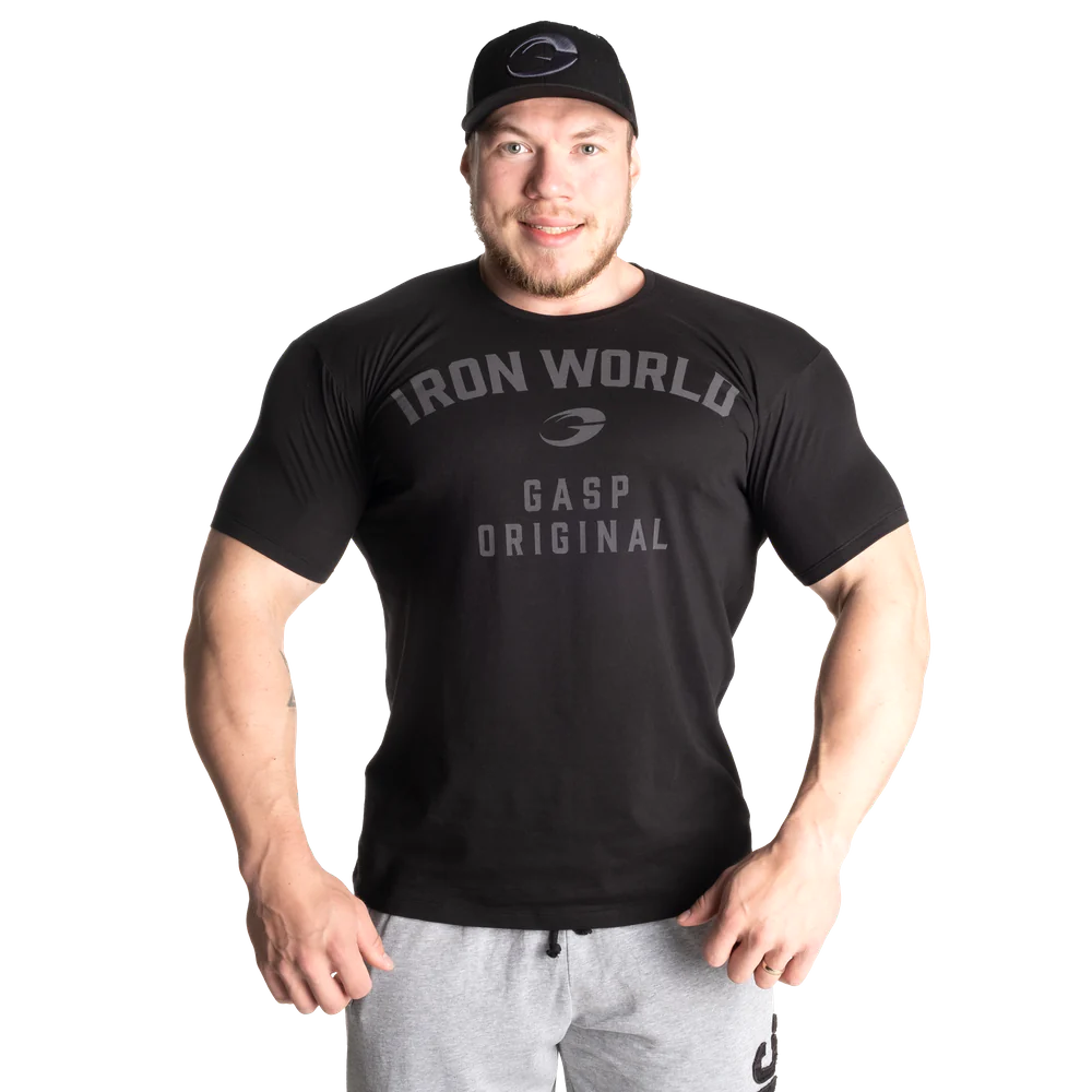 Gasp Atlas Tee Iron World Black