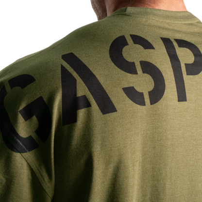 Gasp Division Iron Tee Army Green
