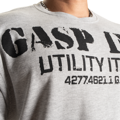 Gasp Iron Thermal Tee Grey Melange