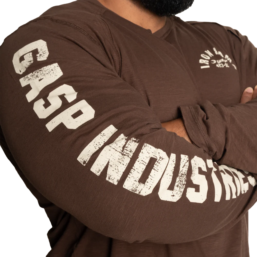 Gasp Throwback LS Tee Timber