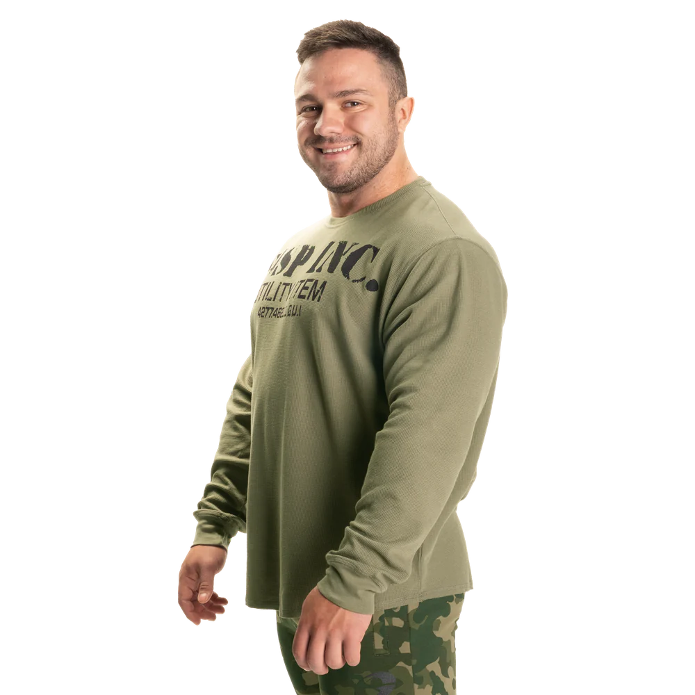 Gasp Thermal Gym Sweater Washed Green