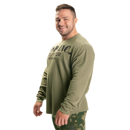 Gasp Thermal Gym Sweater Washed Green