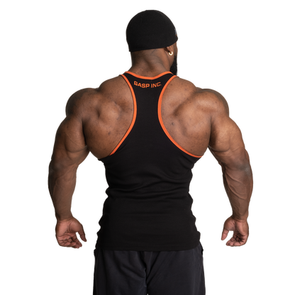 Gasp Ribbed T-Back Black/Flame