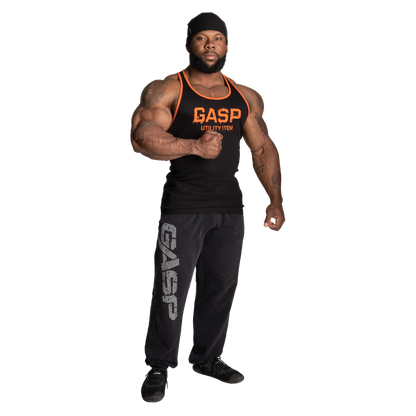 Gasp Ribbed T-Back Black/Flame