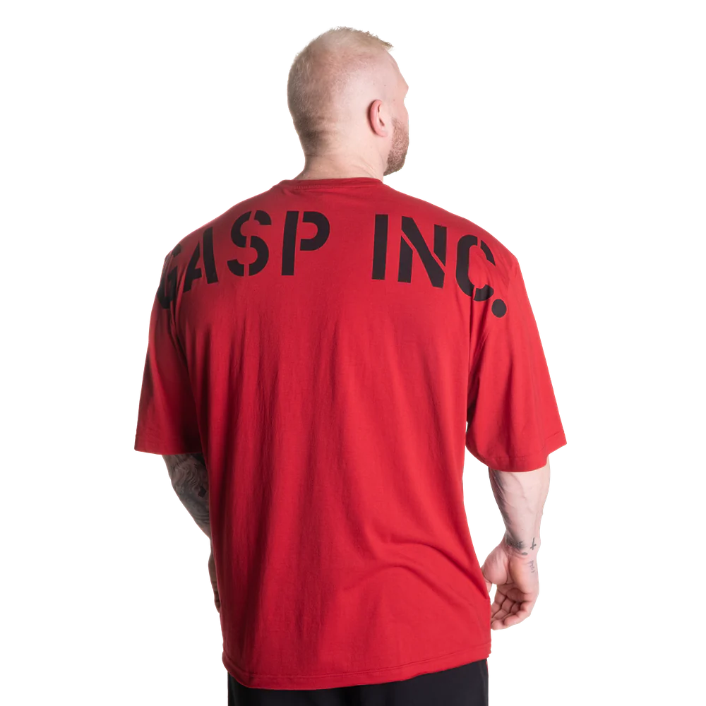 Gasp Division Iron Tee Chili Red