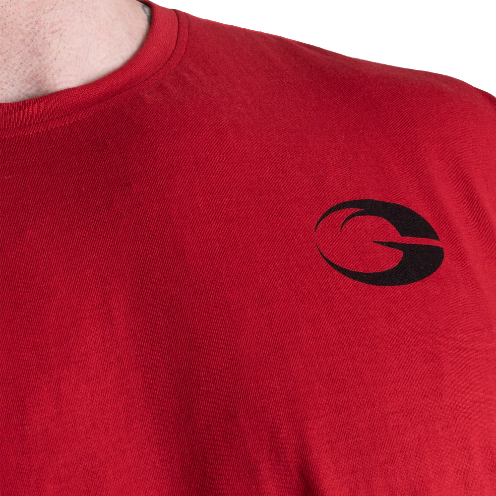 Gasp Division Iron Tee Chili Red