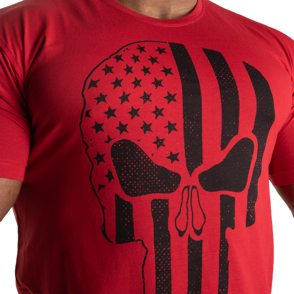 Gasp Skull Standard Tee Chili Red
