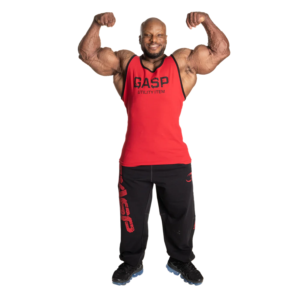 Gasp Ribbed T-Back Chili Red