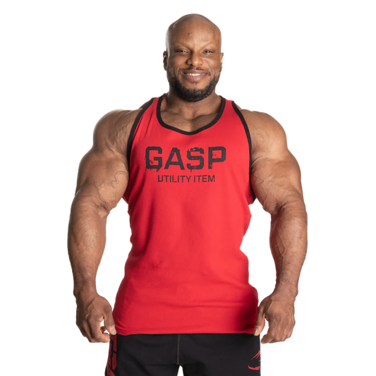Gasp Ribbed T-Back Chili Red