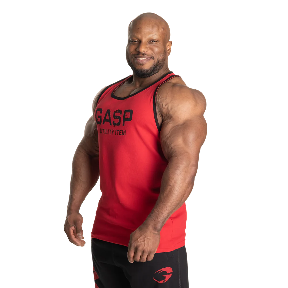 Gasp Ribbed T-Back Chili Red