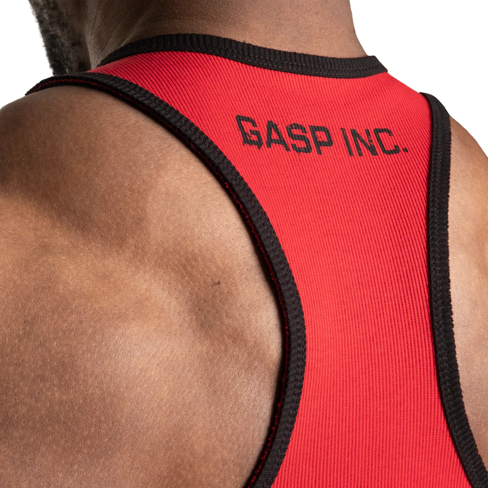 Gasp Ribbed T-Back Chili Red